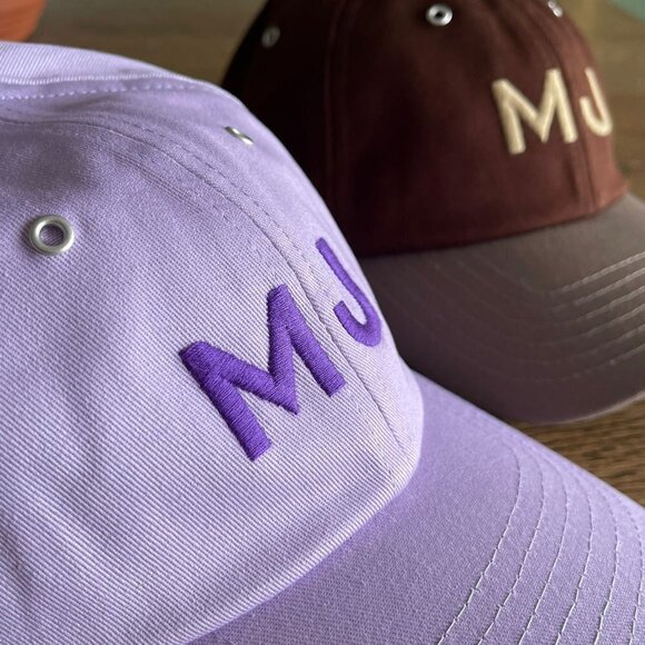 NEW! Marc Jacobs UNISEX MJ Logo Cap -Purple - Picture 5 of 8